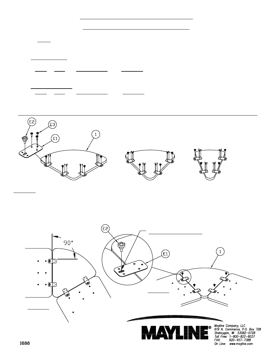 Mayline Pie Connectors User Manual | 2 pages