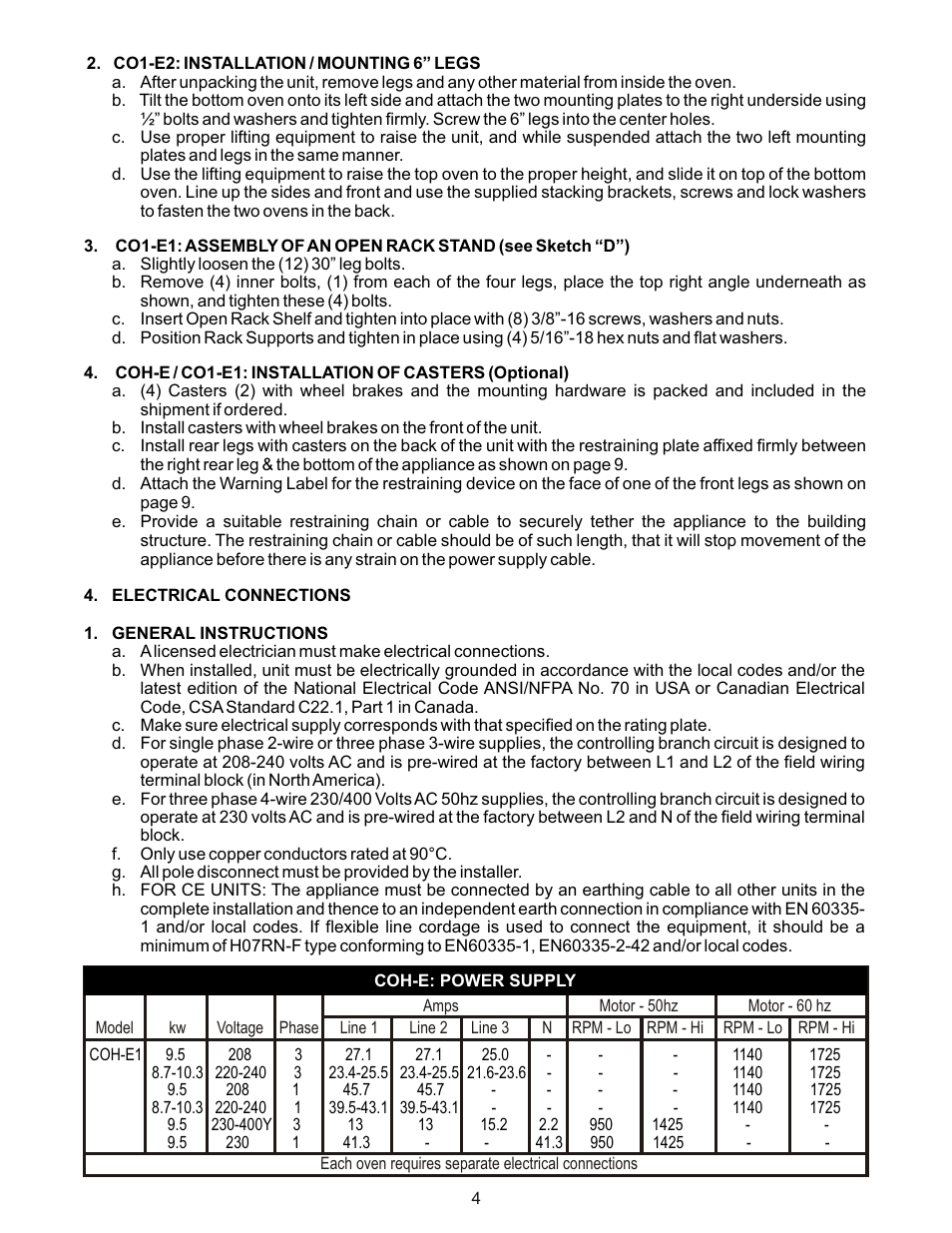 BKI CO1-E User Manual | Page 4 / 20