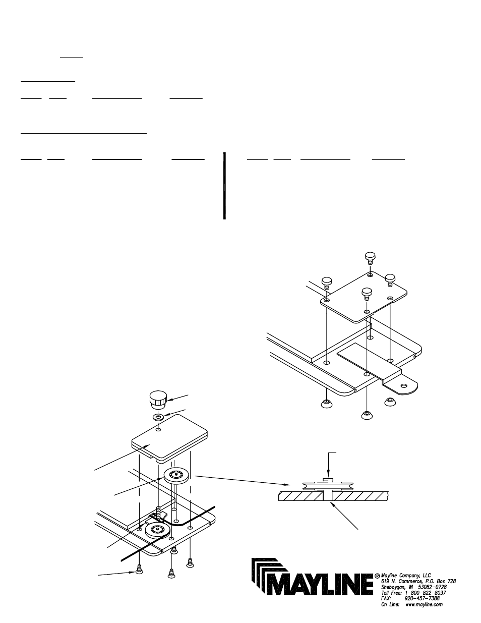 Mayline Convert Rule to Above Board Attachmen User Manual | 4 pages
