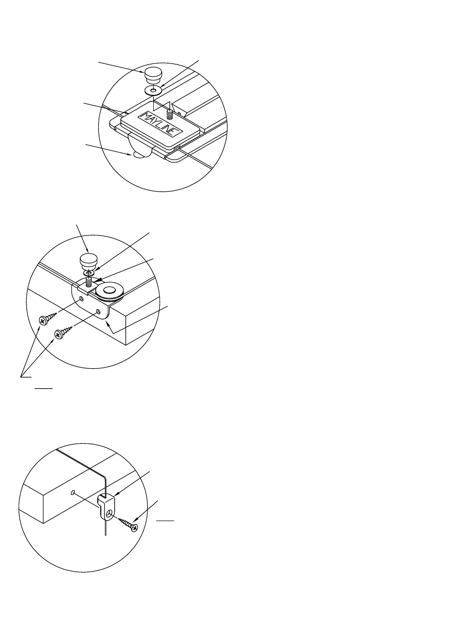 Assembly instructions for mounting straightedge | Mayline Convert Rule to Above Board Attachmen User Manual | Page 3 / 4