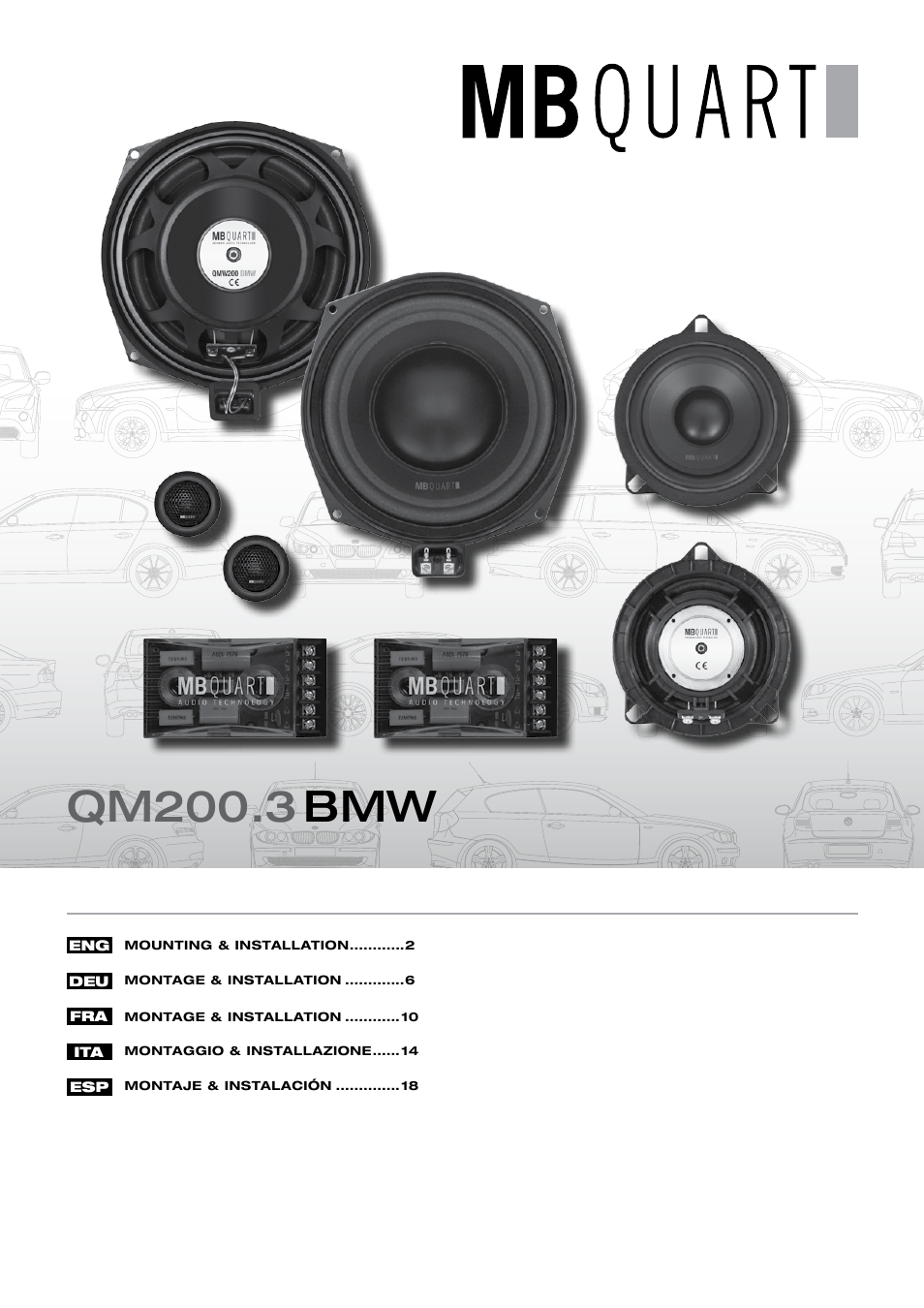 MB QUART QM200.3 BMW User Manual | 13 pages