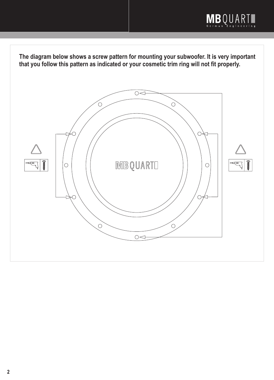 Mbq reference subwoofer manual pg2 | MB QUART Reference RLP series User Manual | Page 2 / 10