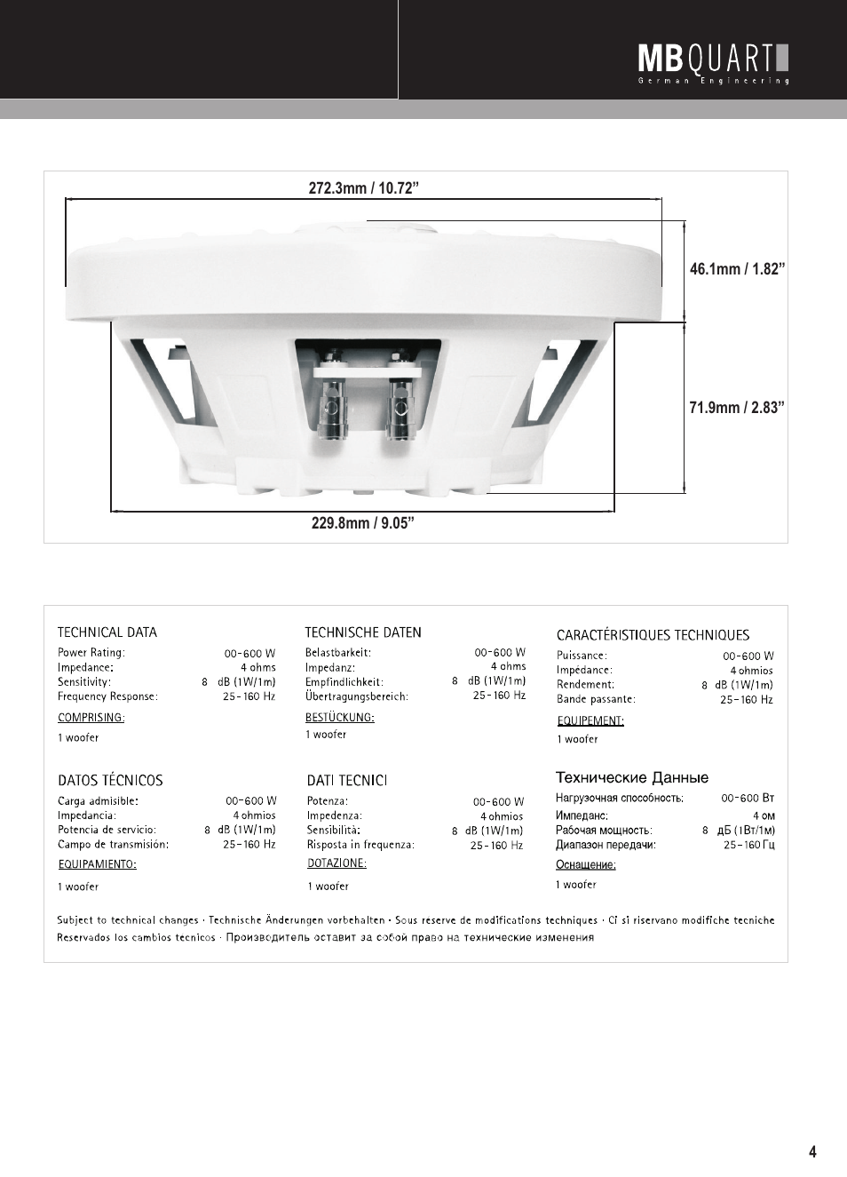 Nlp254s | MB QUART NLP254S User Manual | Page 5 / 8