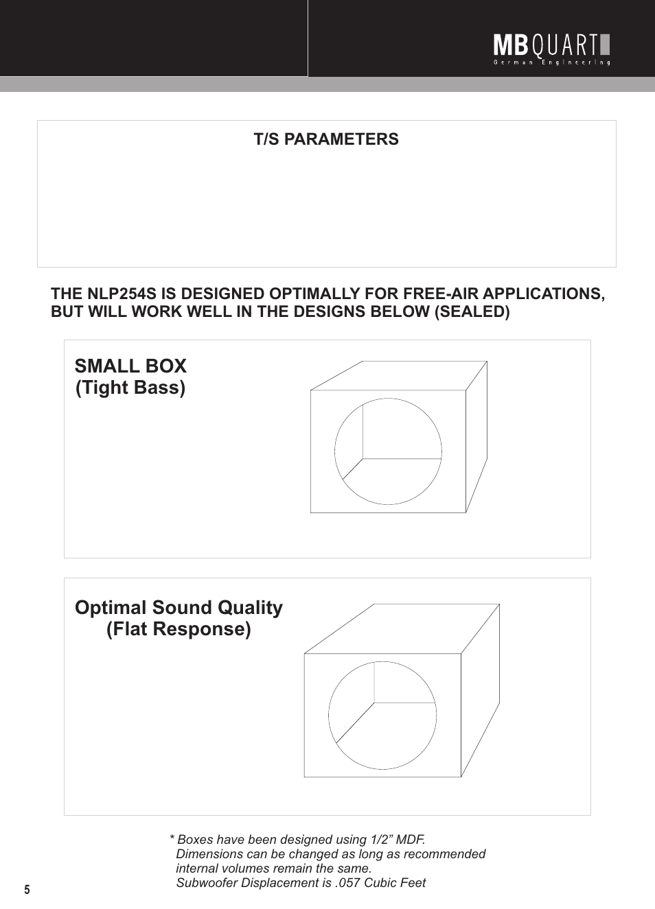 Nlp254s | MB QUART NLP254S User Manual | Page 6 / 8