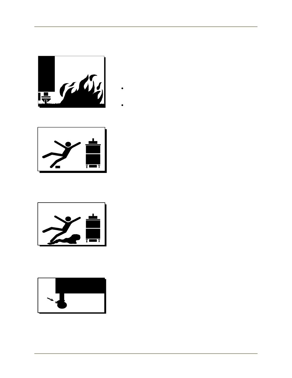 Noncombustible floors only, Keep the area around your fryer uncluttered, Keep the casters locked | Safe work practices | Bakers Pride ALF-F User Manual | Page 6 / 60