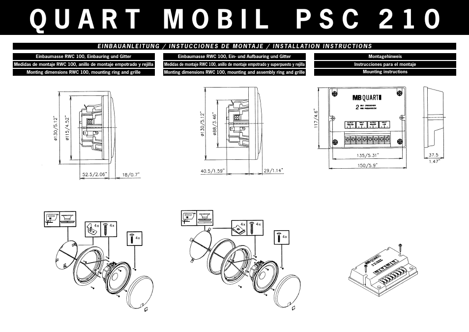 MB QUART PSC 210 User Manual | Page 4 / 6