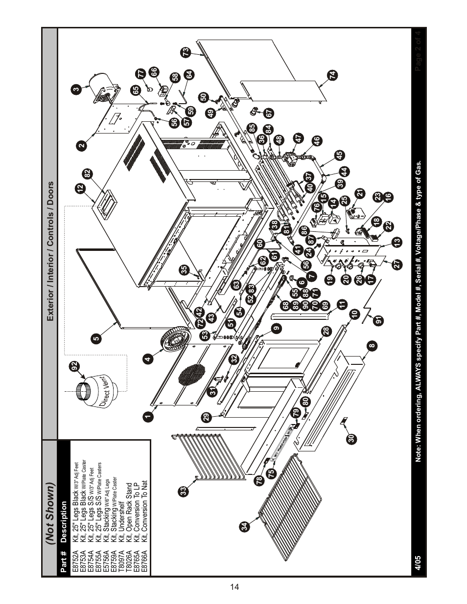 Not shown) | BKI COB-G User Manual | Page 14 / 16