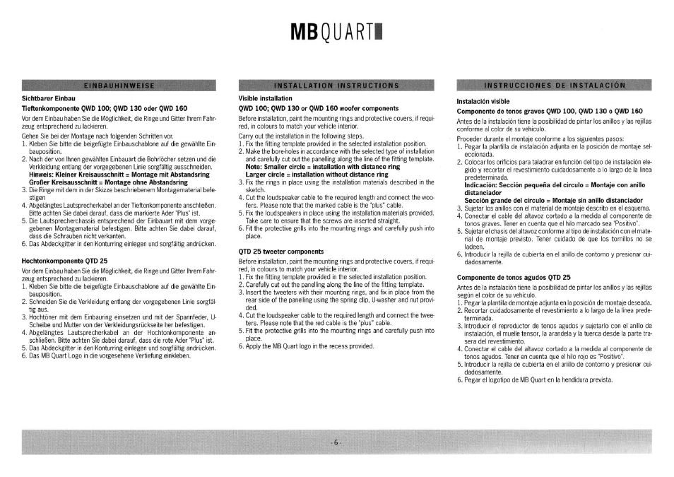 MB QUART Q 216 User Manual | Page 8 / 18