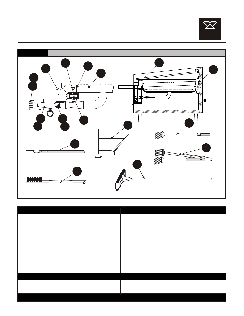 Lcb-24r/gs, Gas char broiler, Burner / accessories / supports | Bakers Pride DANTE LCB-24R/GS User Manual | Page 4 / 4
