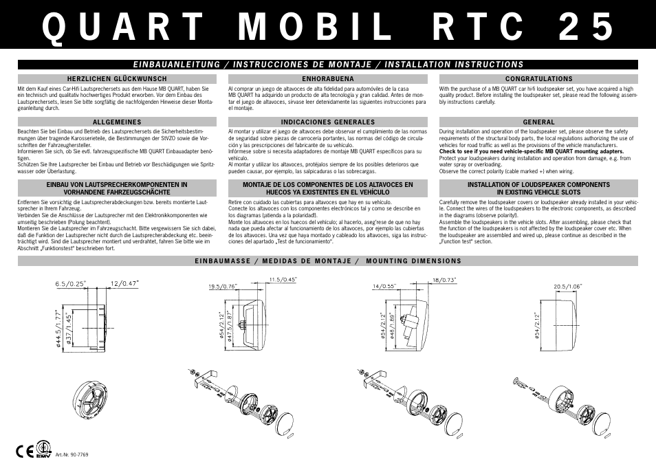 MB QUART RTC 25 User Manual | Page 2 / 3