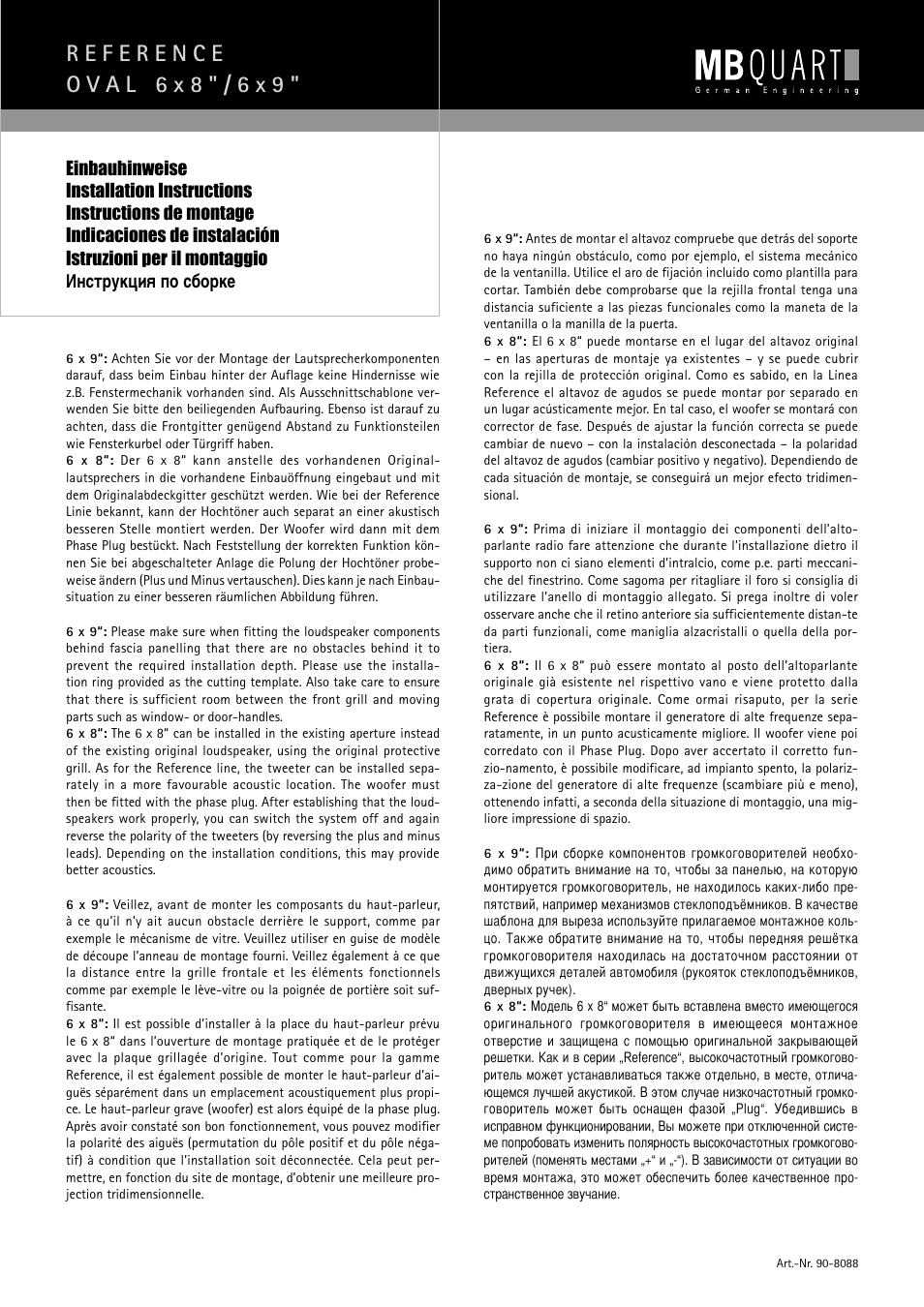 MB QUART RVF 269 User Manual | Page 2 / 8