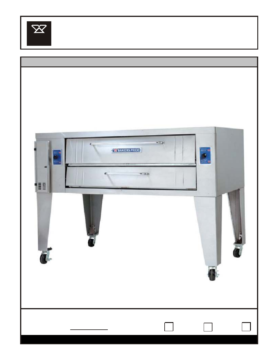 Bakers Pride Y-600 User Manual | 4 pages