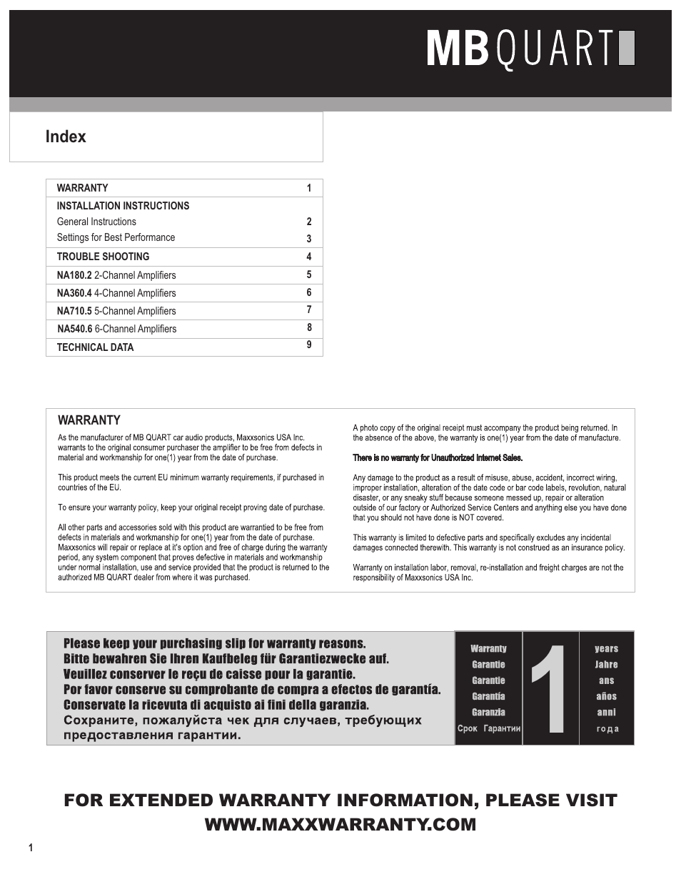 MB QUART Nautic User Manual | Page 2 / 12