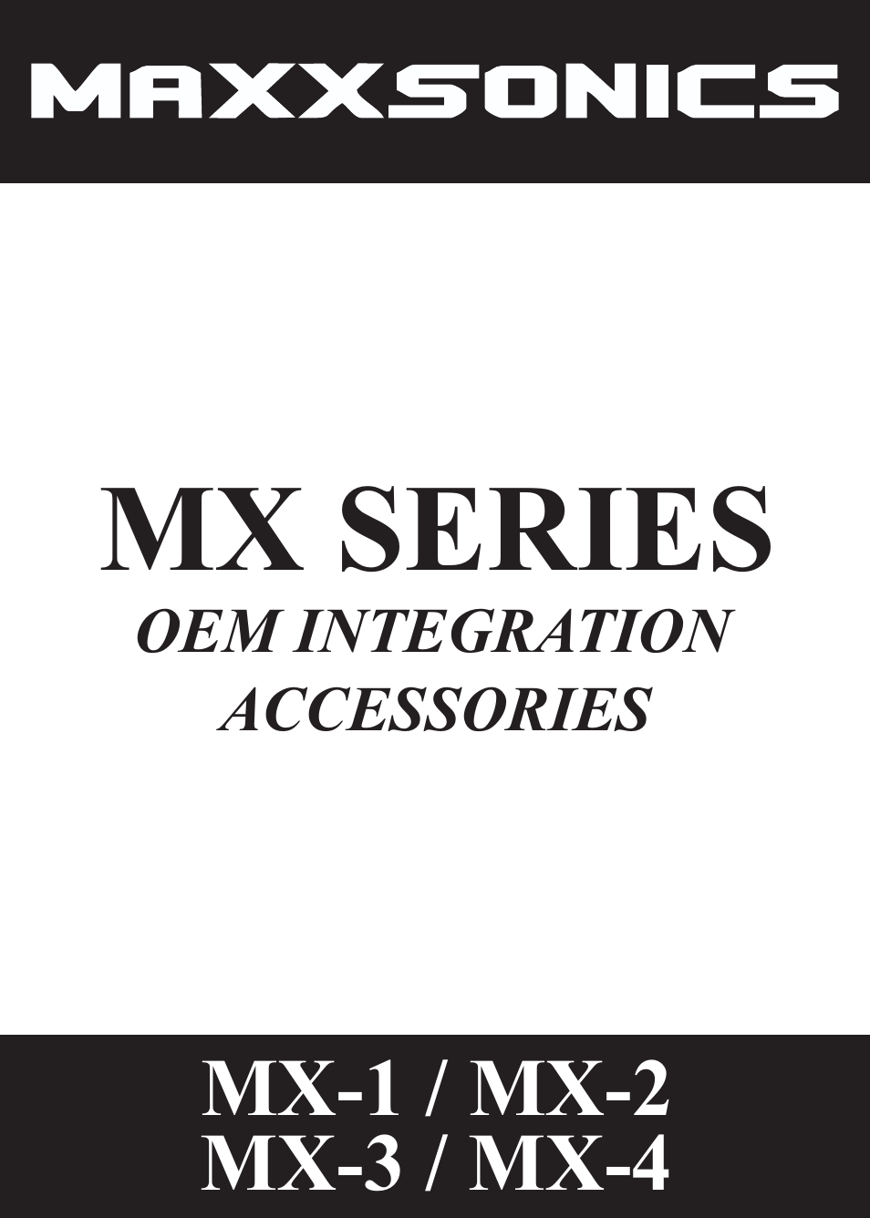 MB QUART MX-4 User Manual | 22 pages