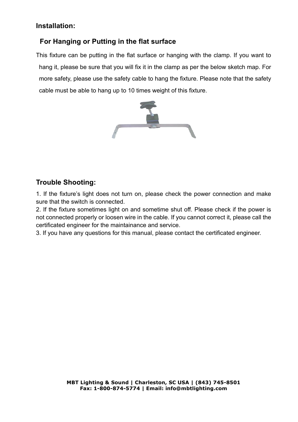 MBT Lighting LEDKINGTUT User Manual | Page 3 / 3