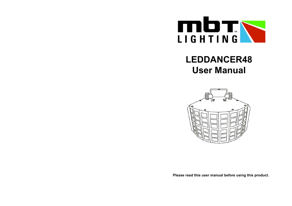 MBT Lighting LEDDANCER48 User Manual | 2 pages