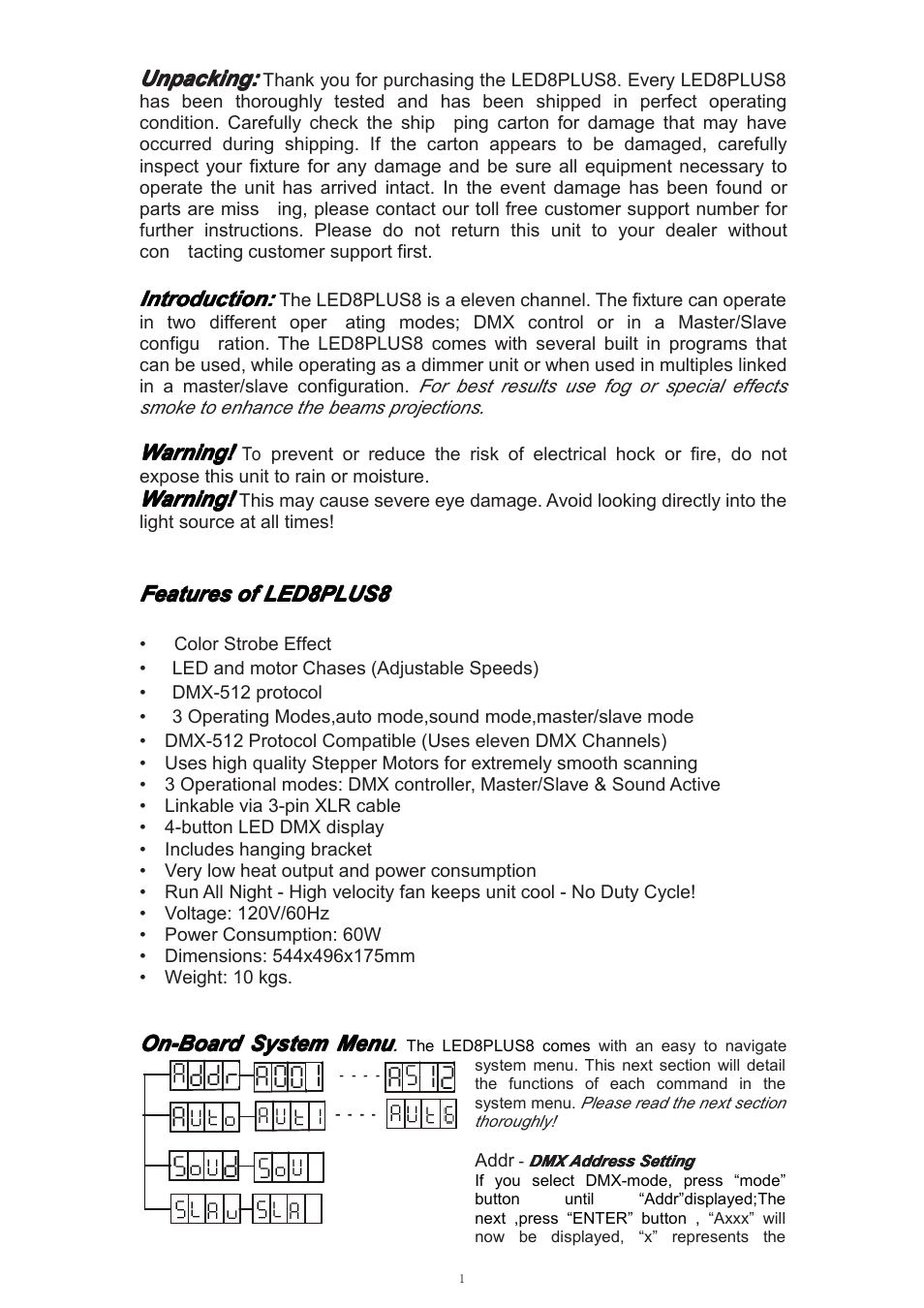 MBT Lighting LED8PLUS8 (SRL-7009) User Manual | Page 2 / 4