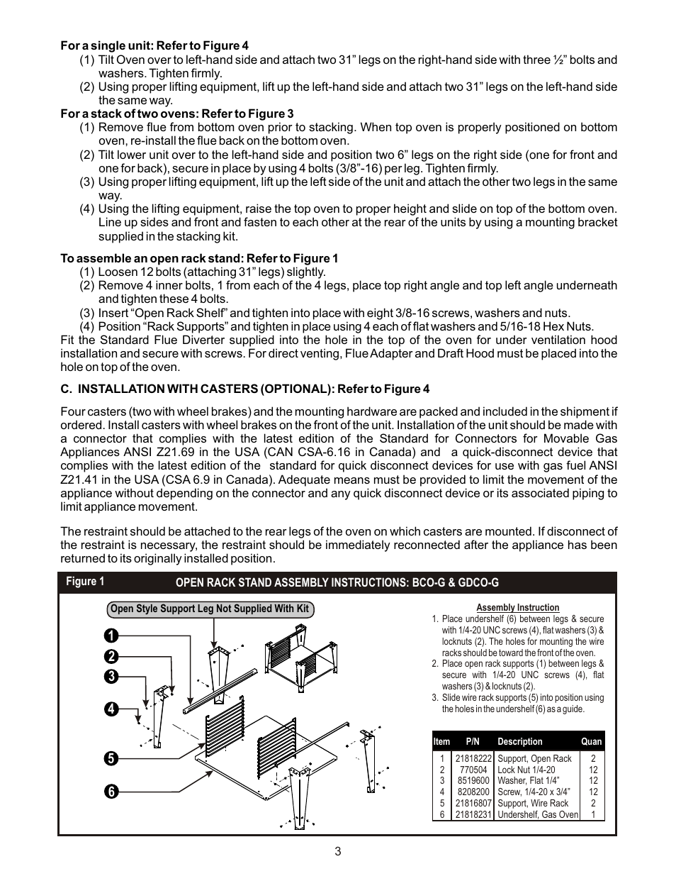 Bakers Pride GDCO-G User Manual | Page 3 / 16