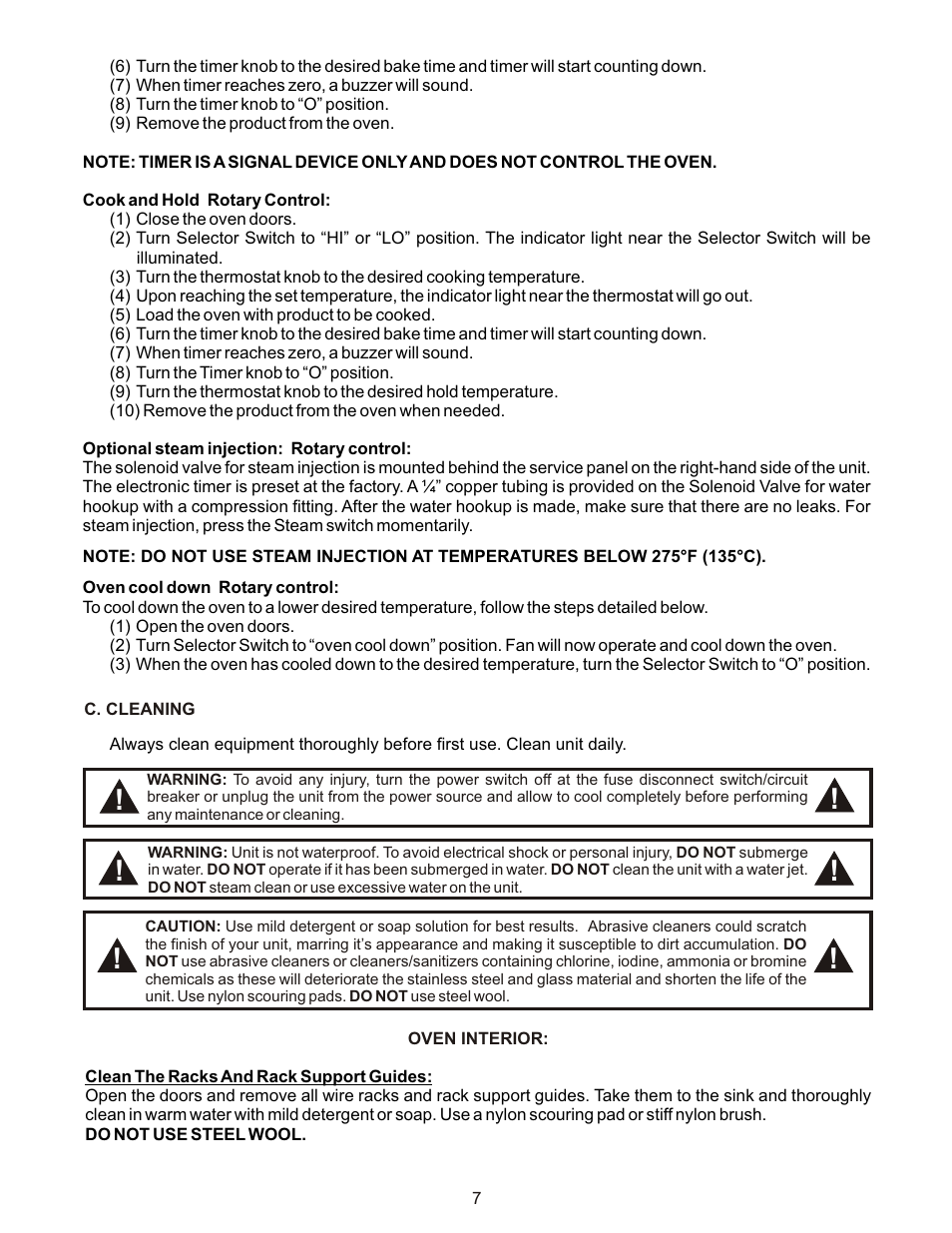 Bakers Pride GDCO-G User Manual | Page 7 / 16