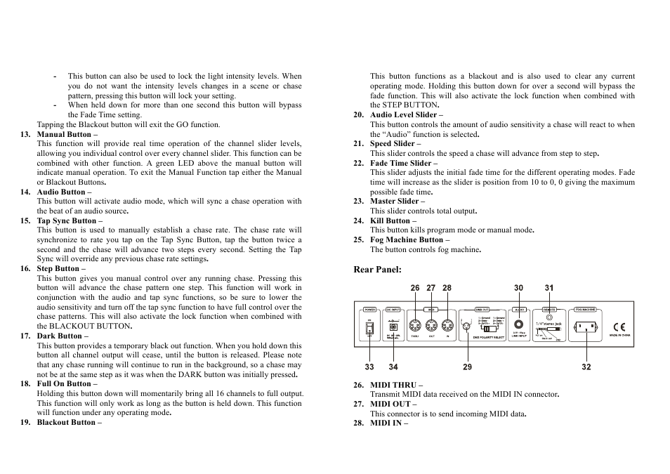 MBT Lighting CX1616 User Manual | Page 3 / 11
