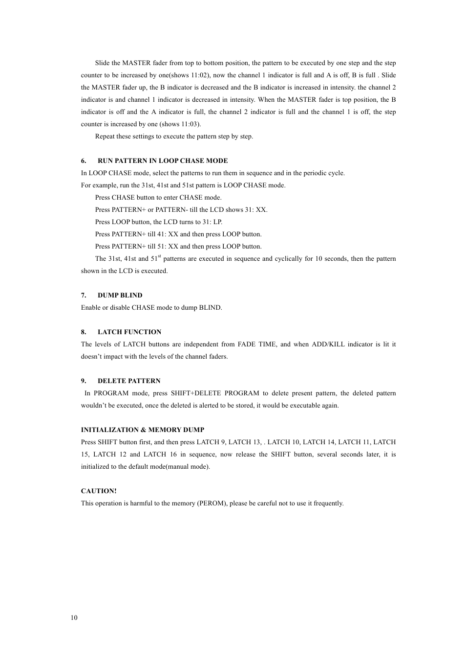 MBT Lighting CX1603 User Manual | Page 10 / 10