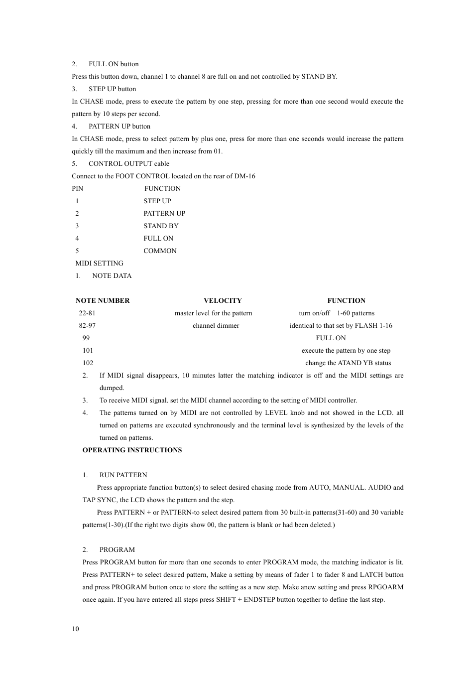MBT Lighting CX1603 User Manual | Page 8 / 10