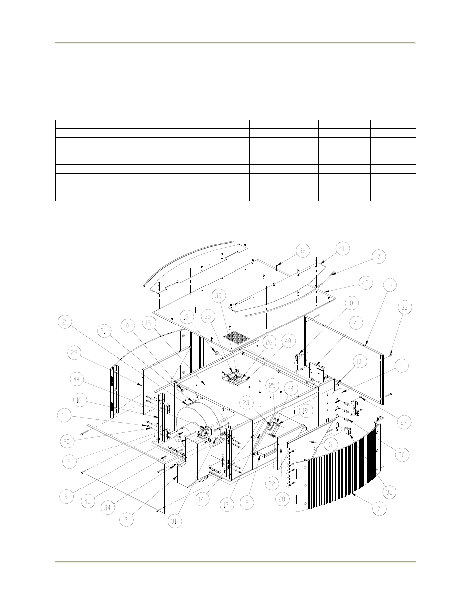 Replacement parts, Assemblies | Bakers Pride Rotisserie Ventless Hood VGH-Series User Manual | Page 16 / 28