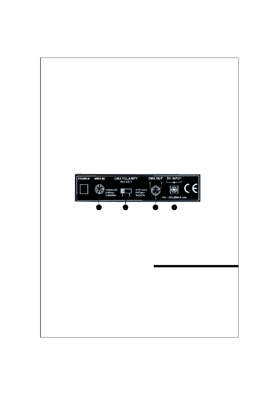 Rear control panel, Operation instructions | MBT Lighting CA1612 User Manual | Page 4 / 12