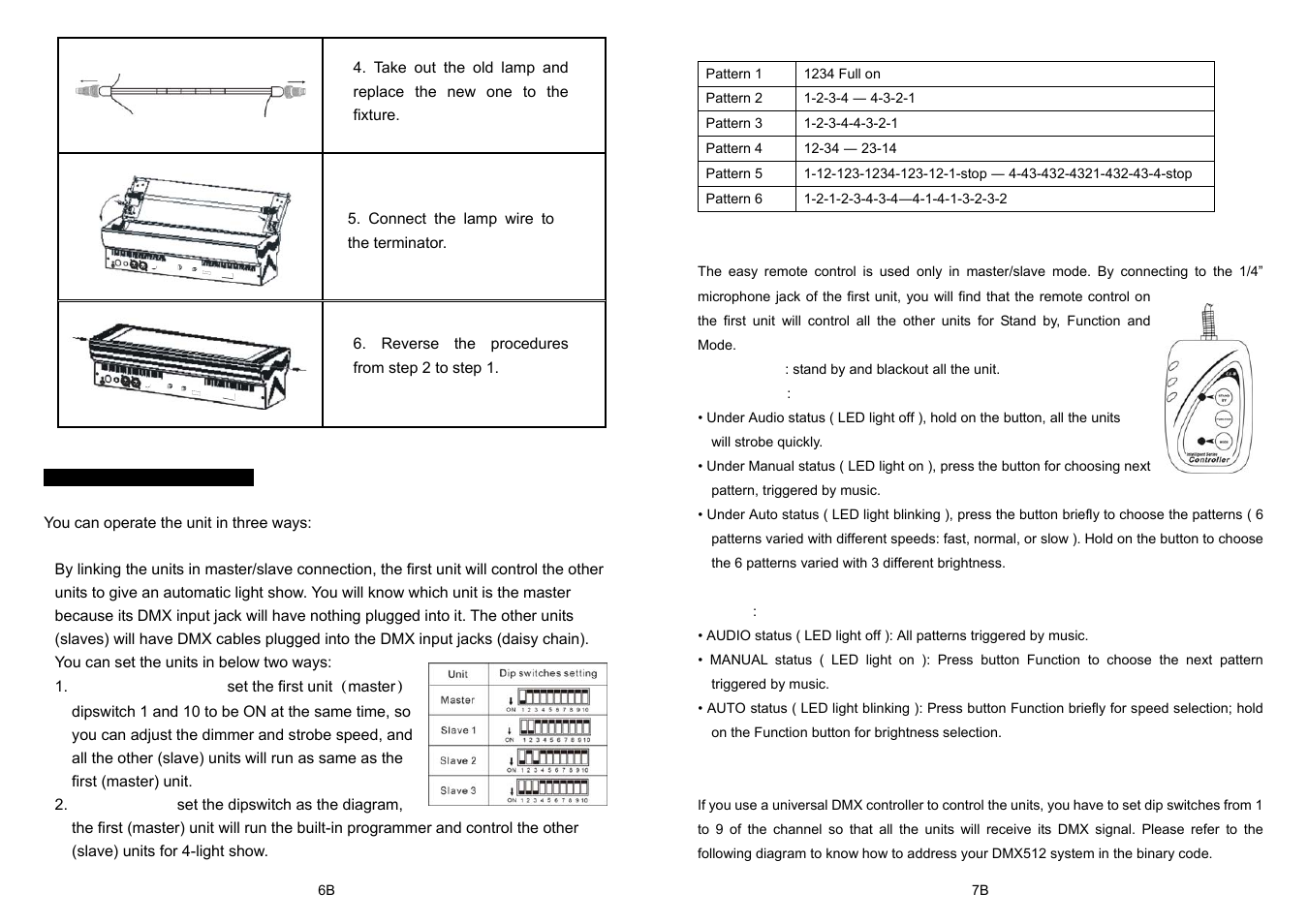 MBT Lighting ST7500DMX User Manual | Page 4 / 6