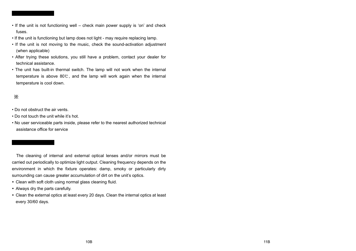 Innovation , quality , performance | MBT Lighting ST7500DMX User Manual | Page 6 / 6