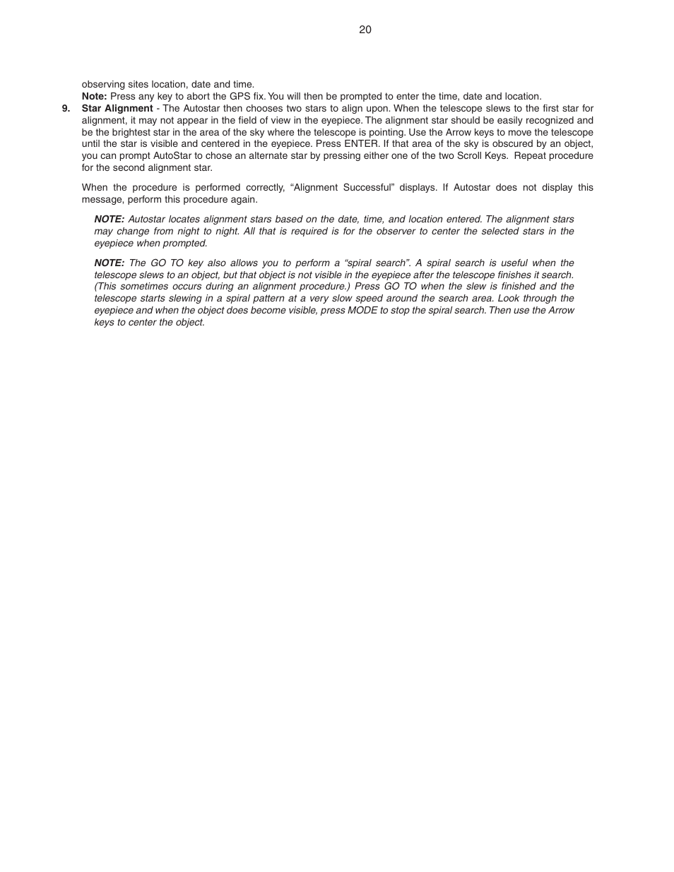 Meade Instruments LX90 ACF/SC User Manual | Page 20 / 60