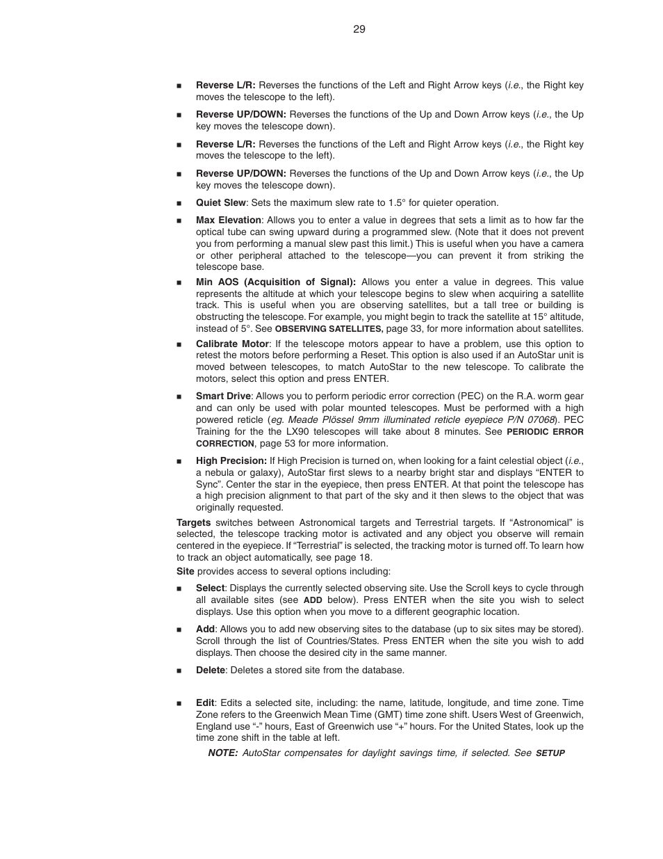 Meade Instruments LX90 ACF/SC User Manual | Page 29 / 60