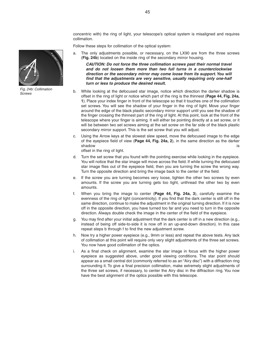 Meade Instruments LX90 ACF/SC User Manual | Page 45 / 60