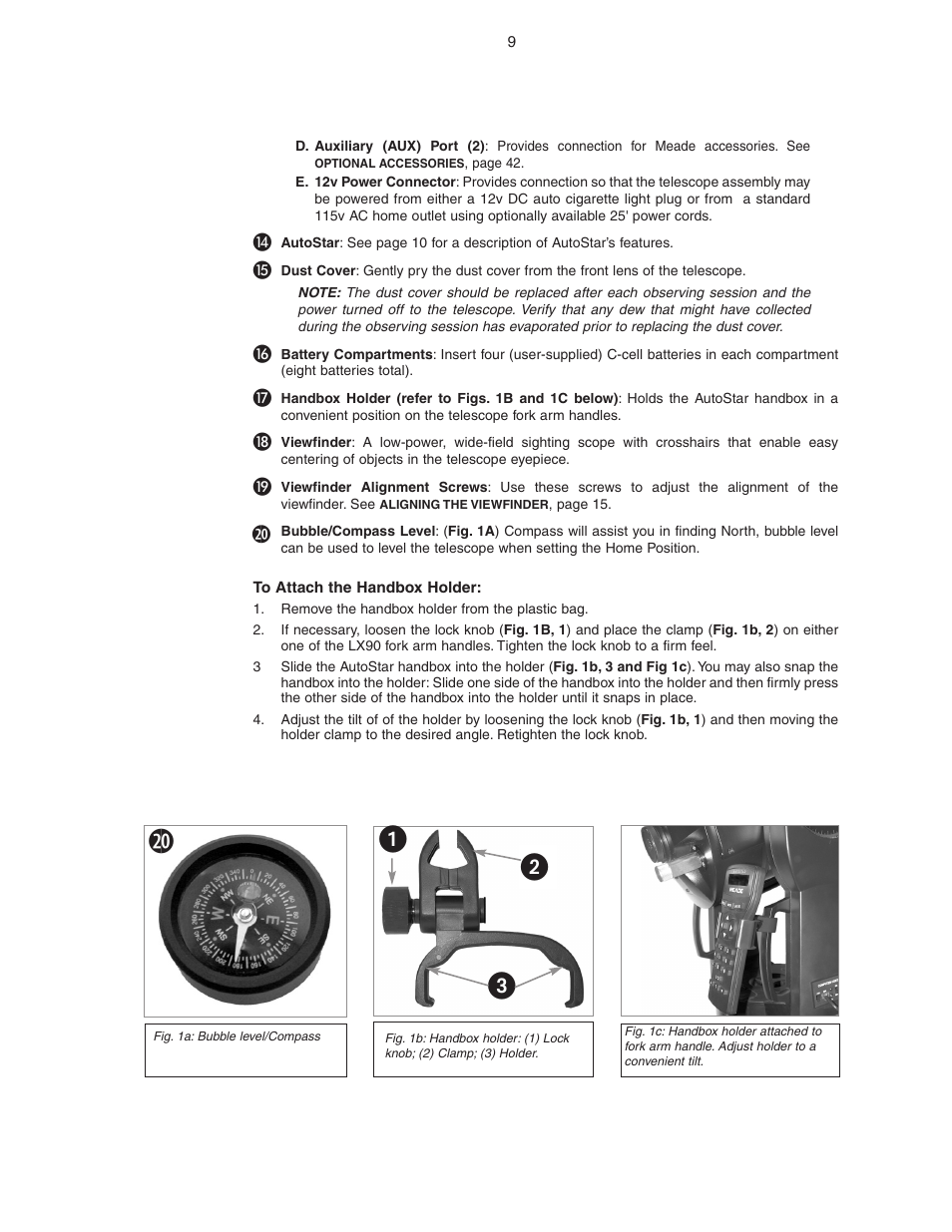 ᕡᕢ ᕣ | Meade Instruments LX90 ACF/SC User Manual | Page 9 / 60