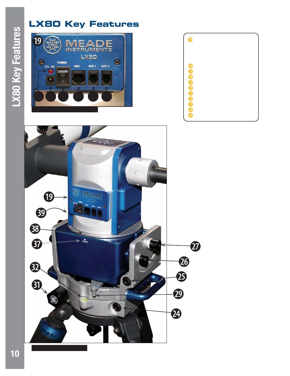Meade Instruments LX80 User Manual | Page 10 / 72