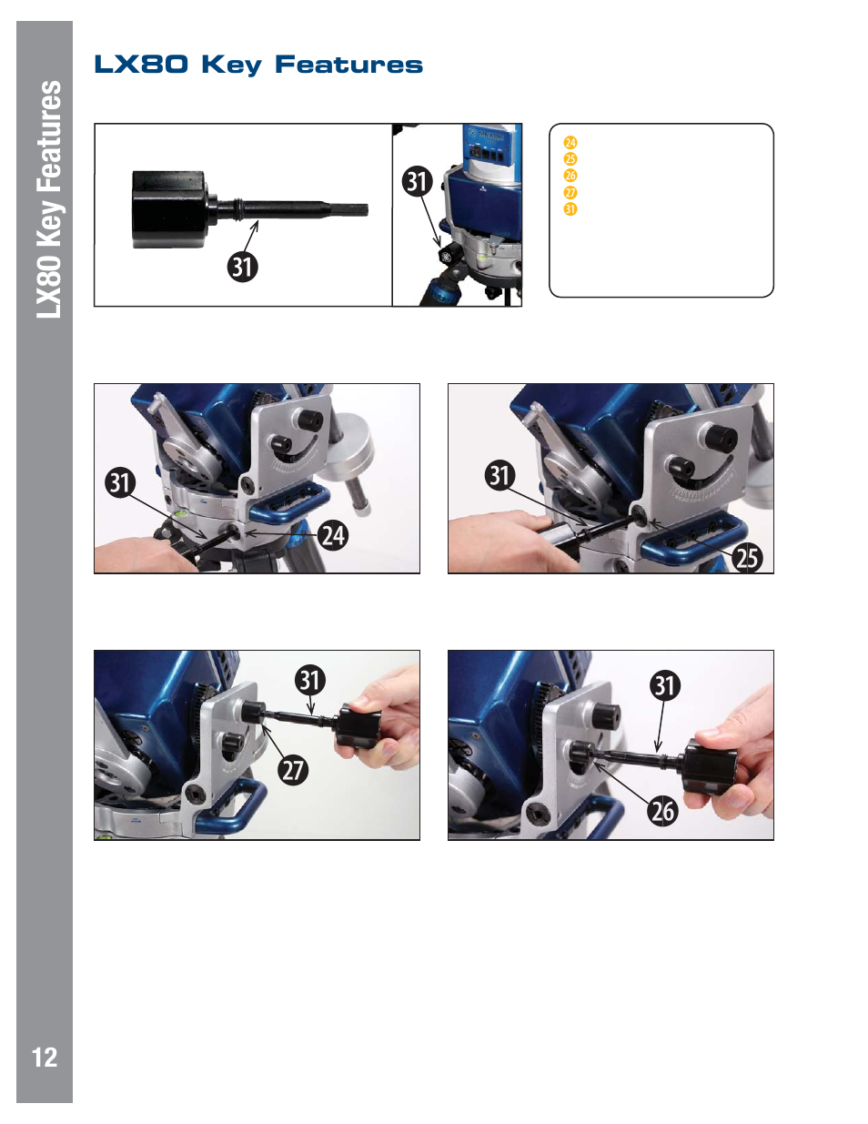 Meade Instruments LX80 User Manual | Page 12 / 72