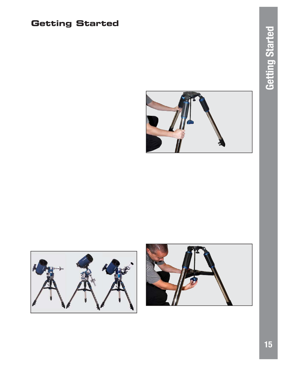Getting started | Meade Instruments LX80 User Manual | Page 15 / 72
