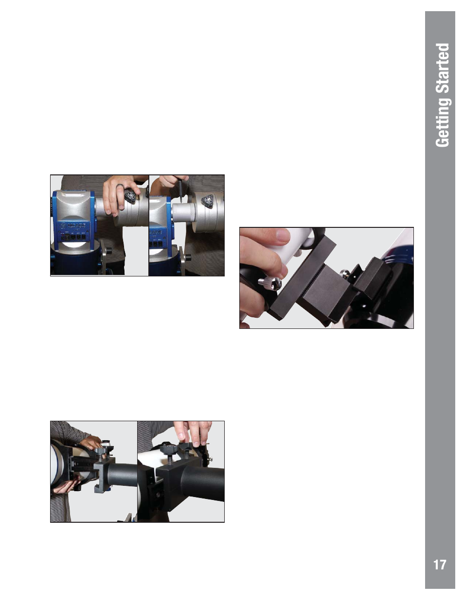 Getting started | Meade Instruments LX80 User Manual | Page 17 / 72