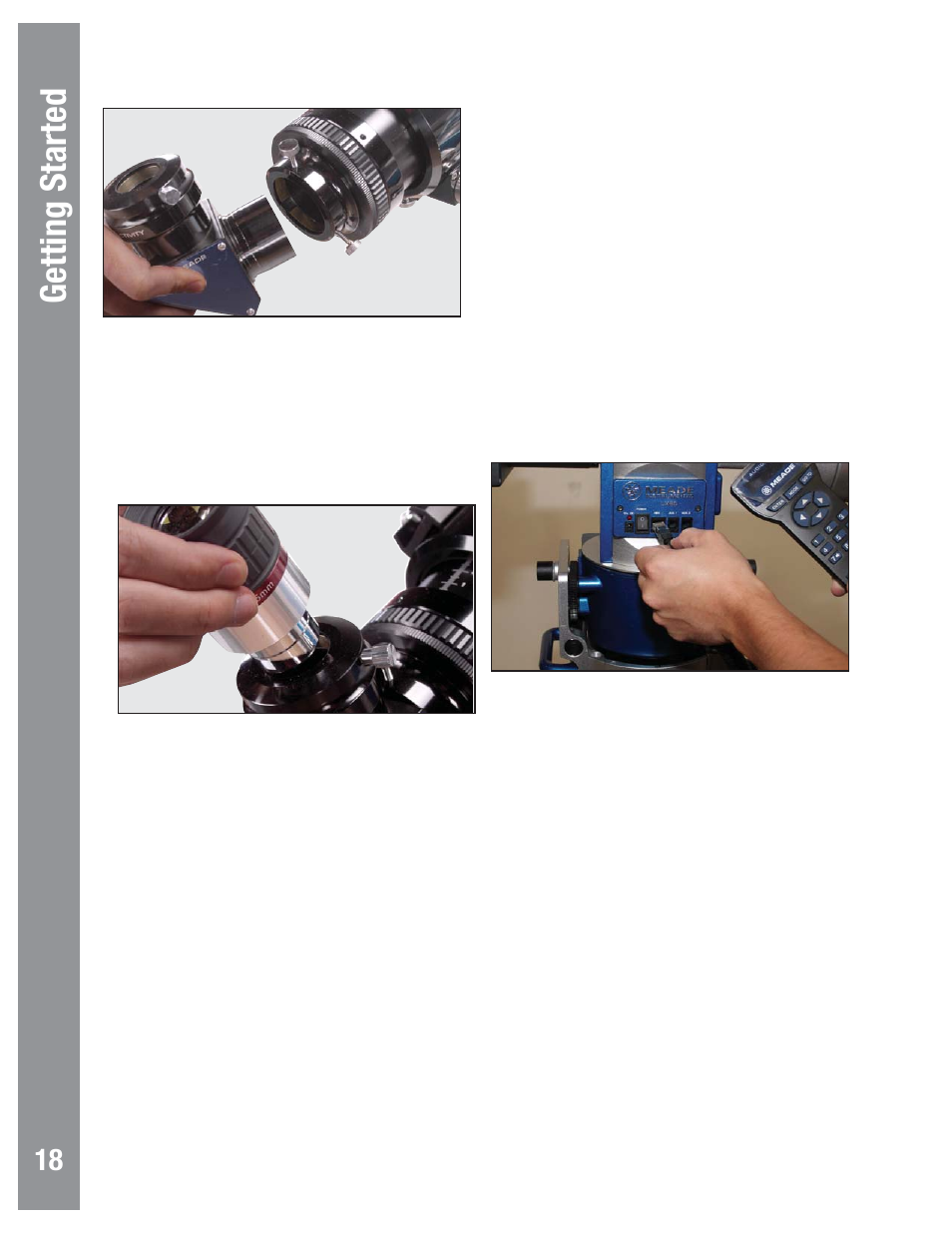 Audiostar #497 handbo x getting started | Meade Instruments LX80 User Manual | Page 18 / 72