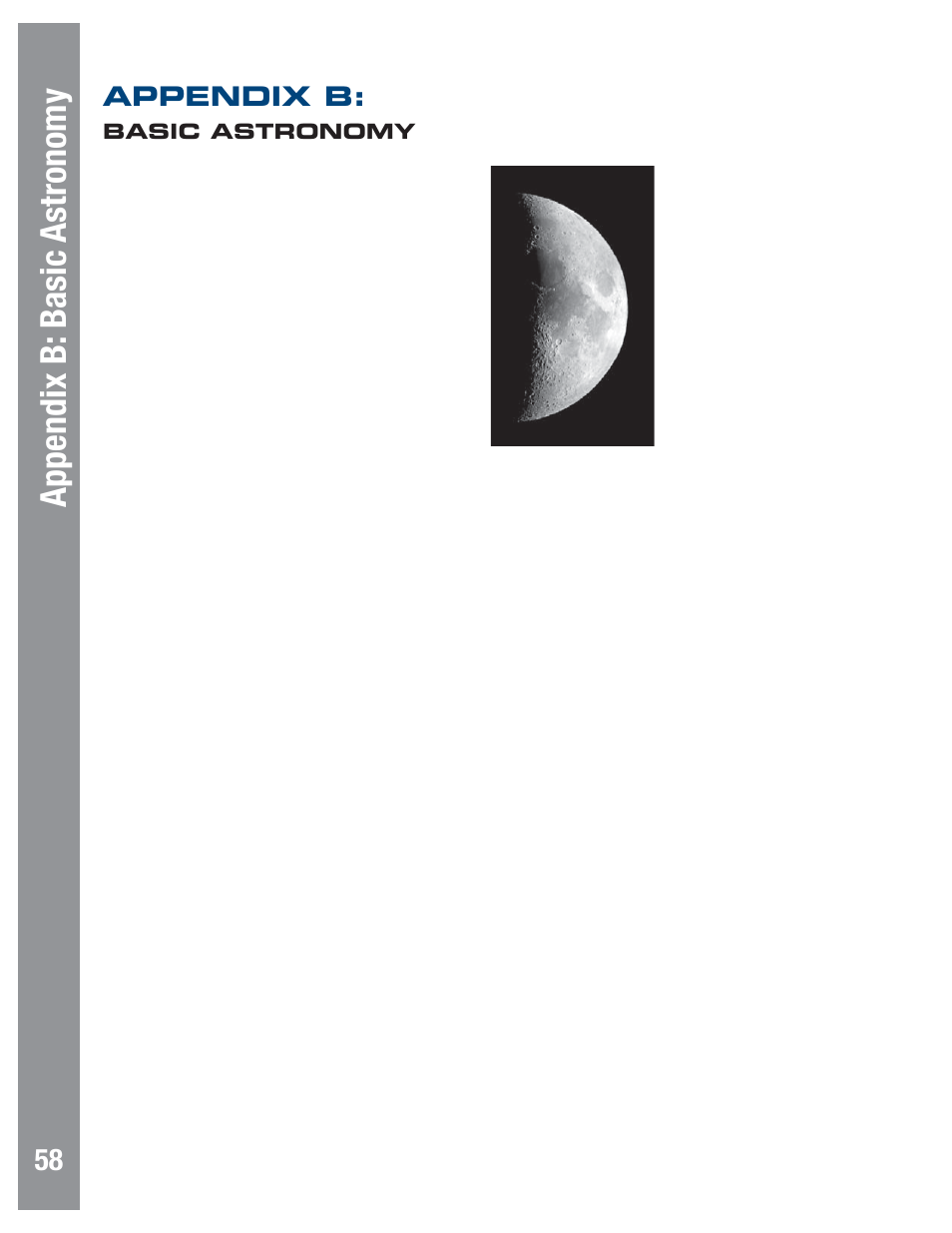 Appendix b, Basic astronomy | Meade Instruments LX80 User Manual | Page 58 / 72