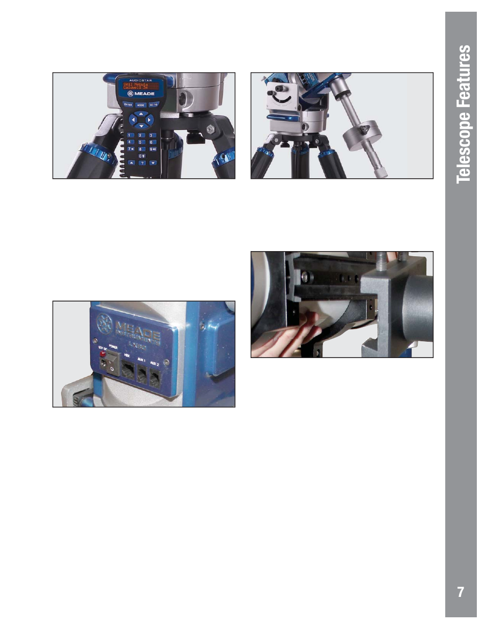 Telescope f eatures | Meade Instruments LX80 User Manual | Page 7 / 72