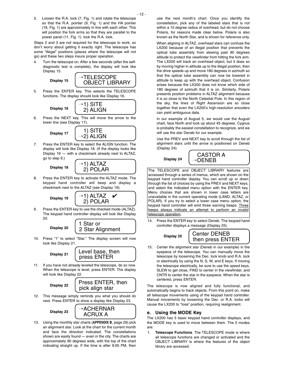 Meade Instruments LX200 Classic User Manual | Page 12 / 64