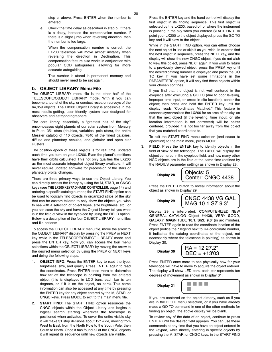 Meade Instruments LX200 Classic User Manual | Page 20 / 64