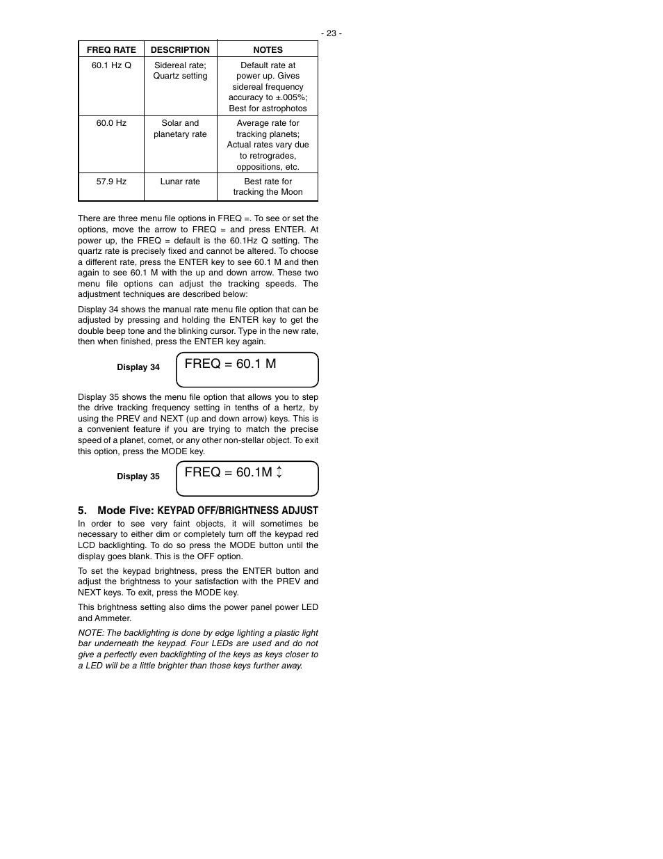 Meade Instruments LX200 Classic User Manual | Page 23 / 64
