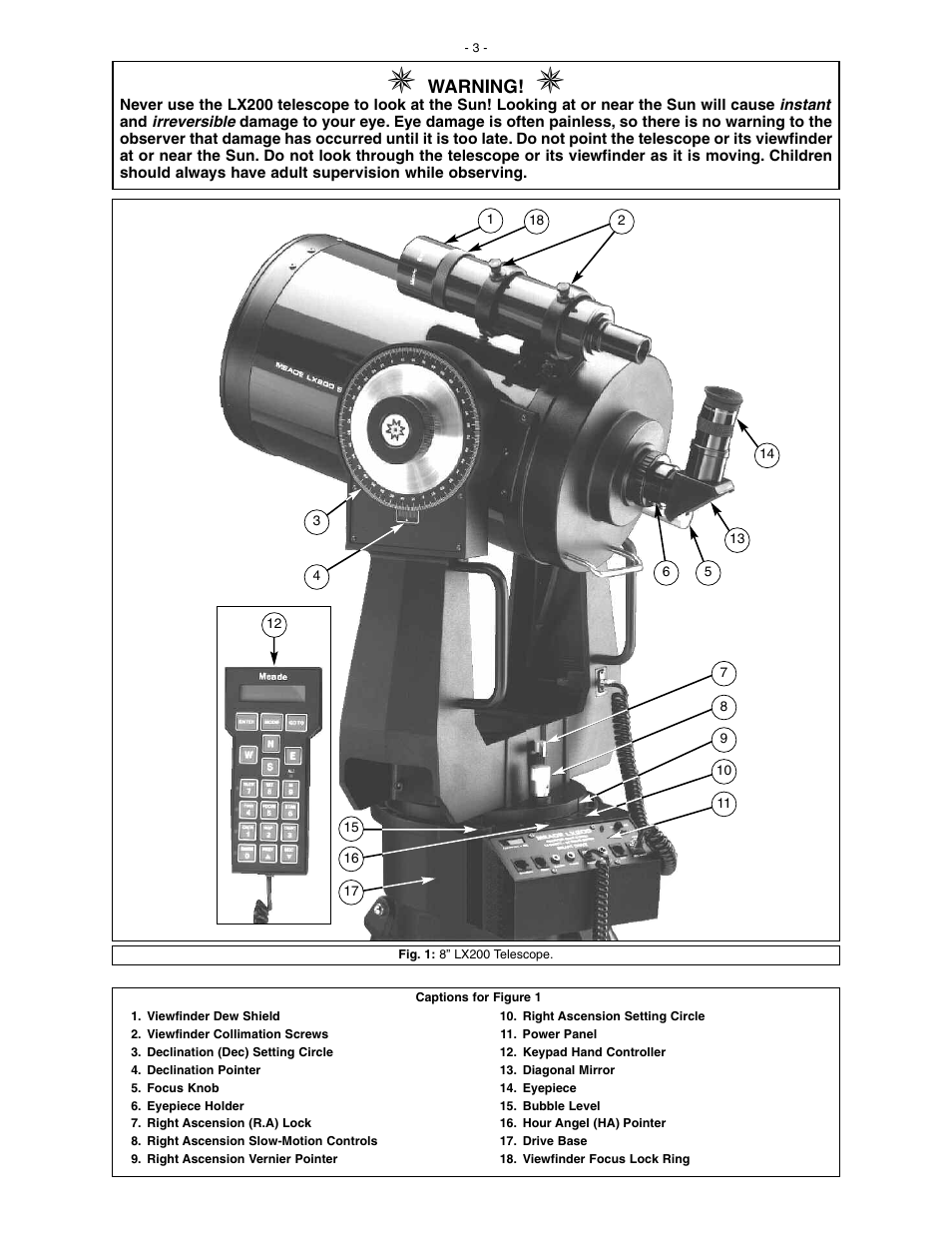 Meade Instruments LX200 Classic User Manual | Page 3 / 64