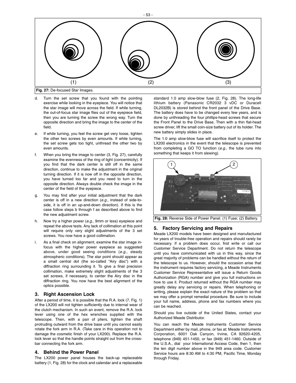 Meade Instruments LX200 Classic User Manual | Page 53 / 64