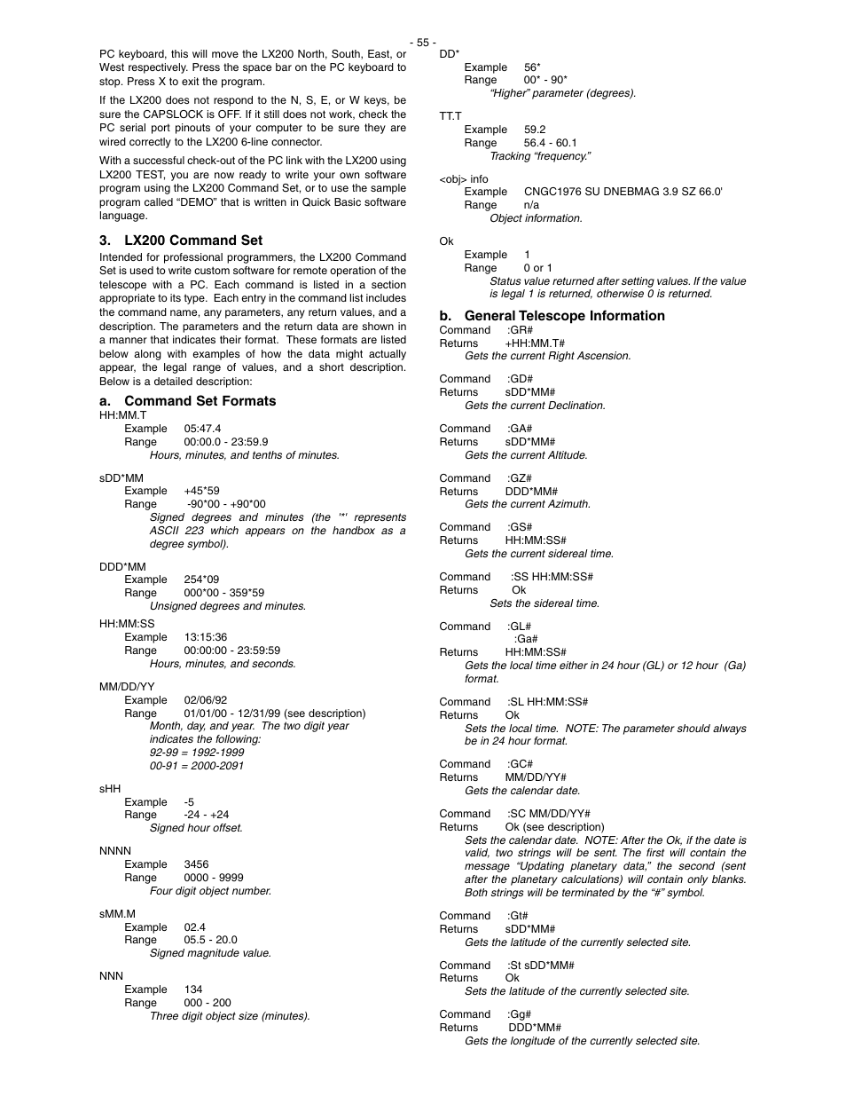 Meade Instruments LX200 Classic User Manual | Page 55 / 64
