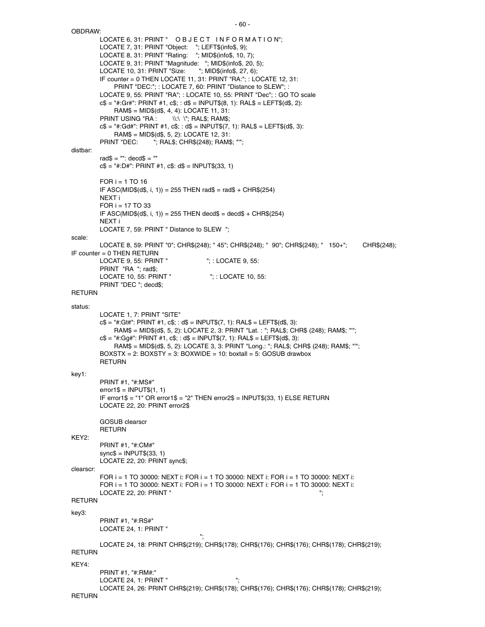 Meade Instruments LX200 Classic User Manual | Page 60 / 64