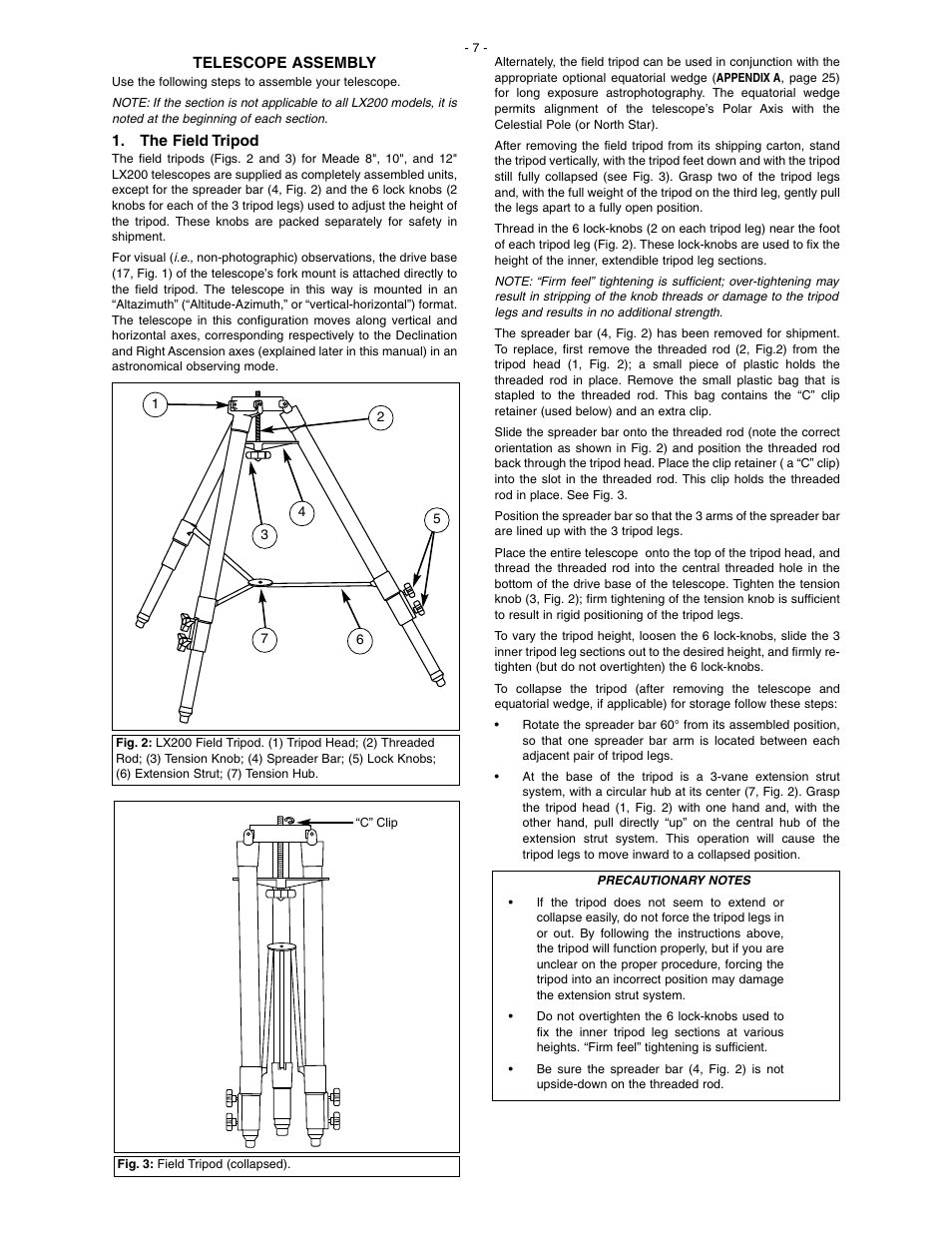 Meade Instruments LX200 Classic User Manual | Page 7 / 64