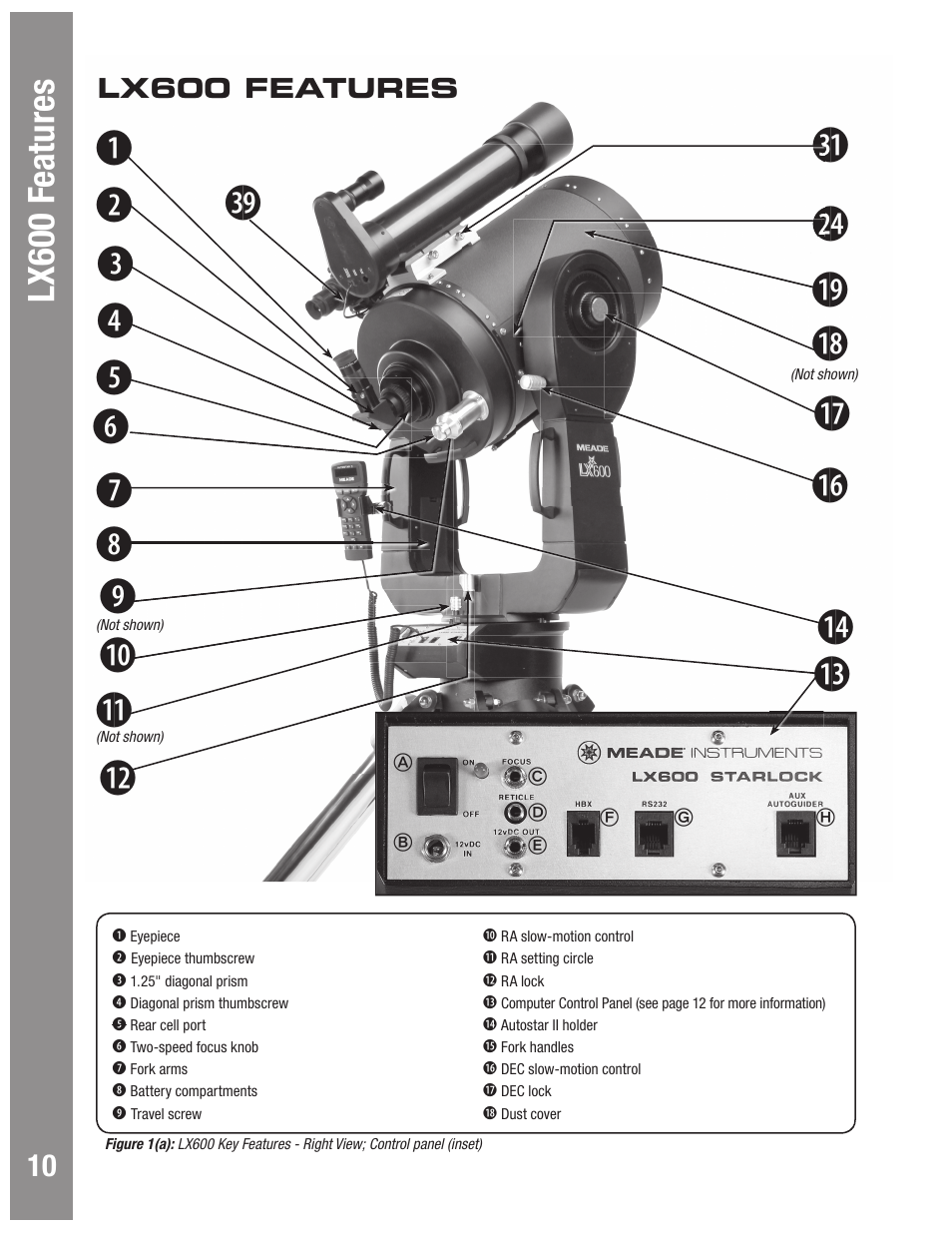 Meade Instruments LX600 User Manual | Page 10 / 72